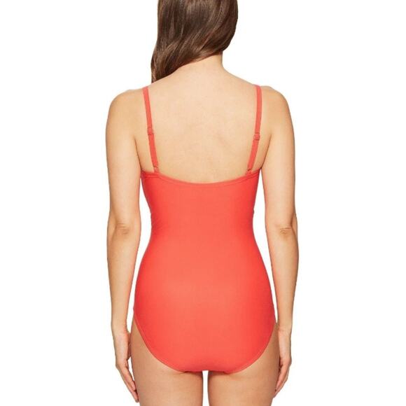 Kate Spade New York Pink Sands Beach Peep Hole One-Piece Swimsuit Size Medium - Picture 2 of 6